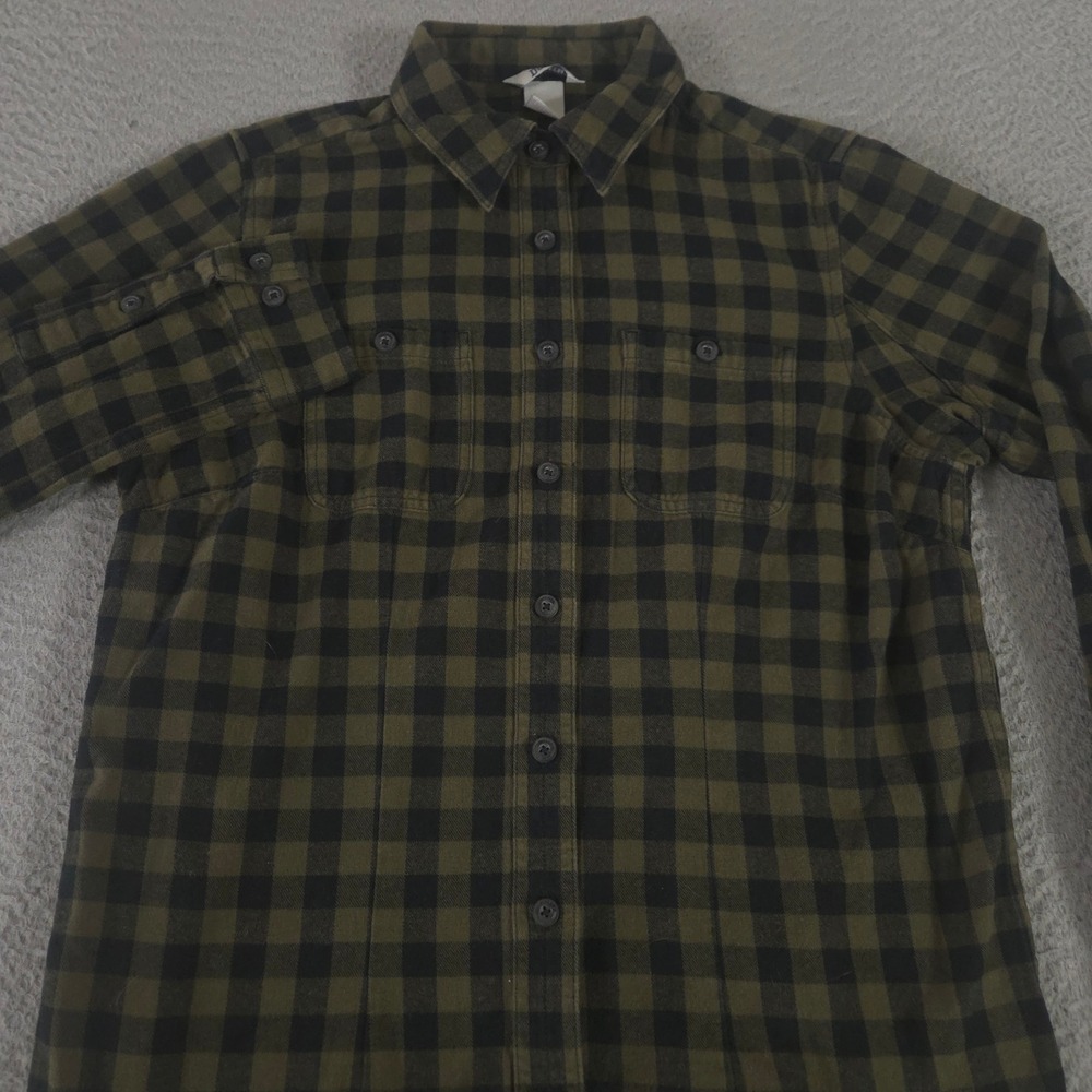Duluth Top Womens Small Multi Free Swingin Flannel Cotton Buffalo Check Plaid